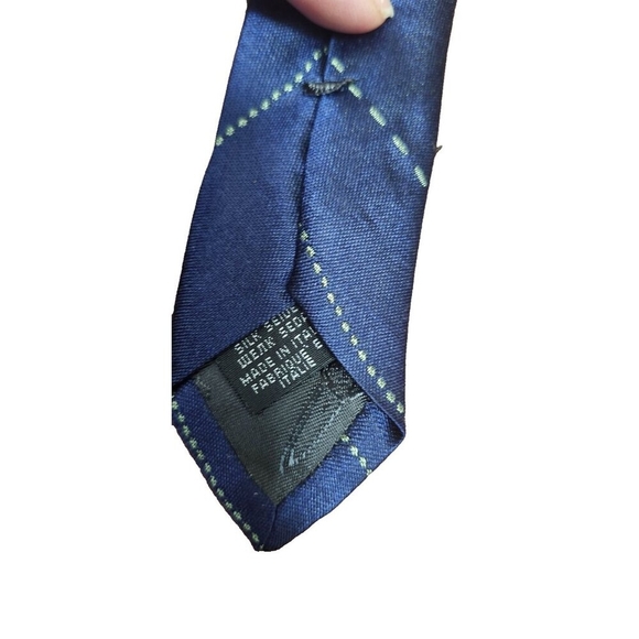 Vivienne Westwood Necktie Navy Blue skull Silk100% Made In Italy Tip - Picture 6 of 10